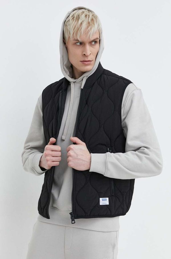 Hugo Blue Brezrokavnik Hugo Blue moški, črna barva