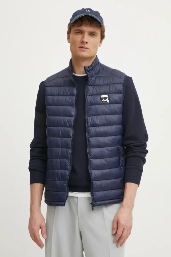 Karl Lagerfeld Brezrokavnik Karl Lagerfeld moški, mornarsko modra barva, 551590.505711