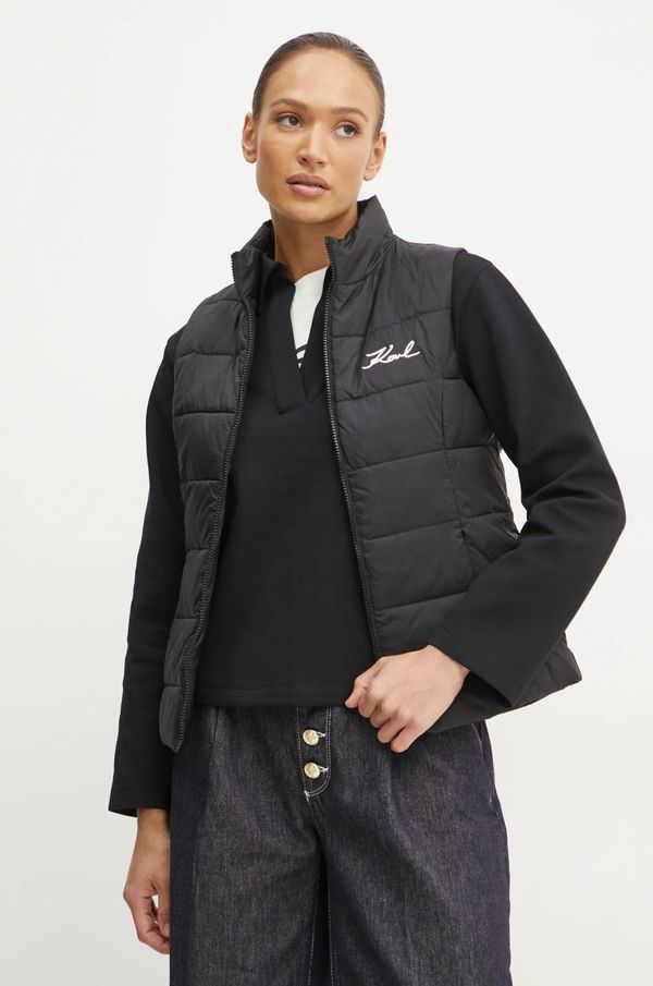 Karl Lagerfeld Brezrokavnik Karl Lagerfeld ženski, črna barva, 246W1512