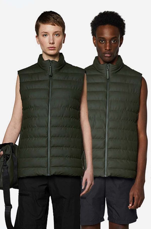 Rains Brezrokavnik Rains Trekker Vest zelena barva