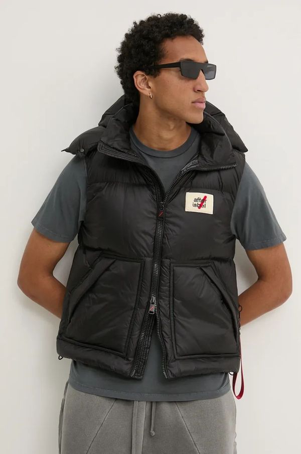 After Label Brezrokavnik s puhom After Label moški, črna barva, LOSANNAN051