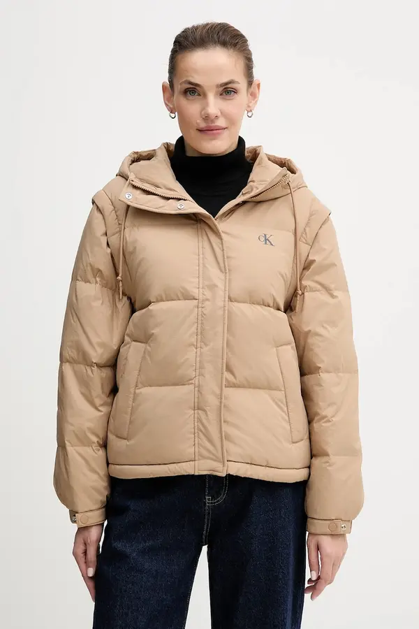 Calvin Klein Jeans Brezrokavnik s puhom Calvin Klein Jeans