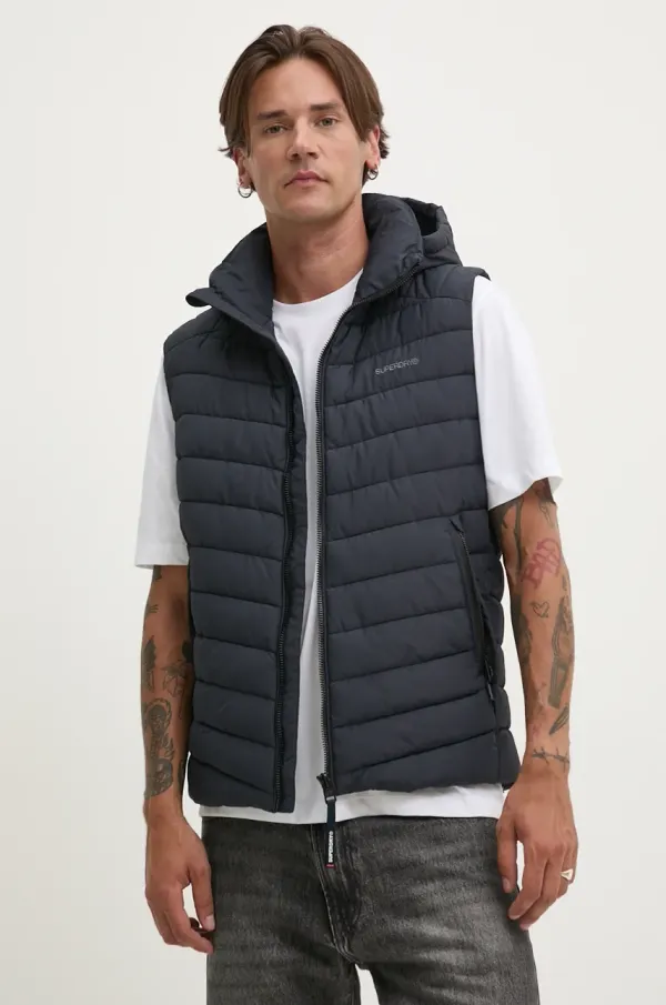 Superdry Brezrokavnik Superdry moški, mornarsko modra barva, M5011896A-98T