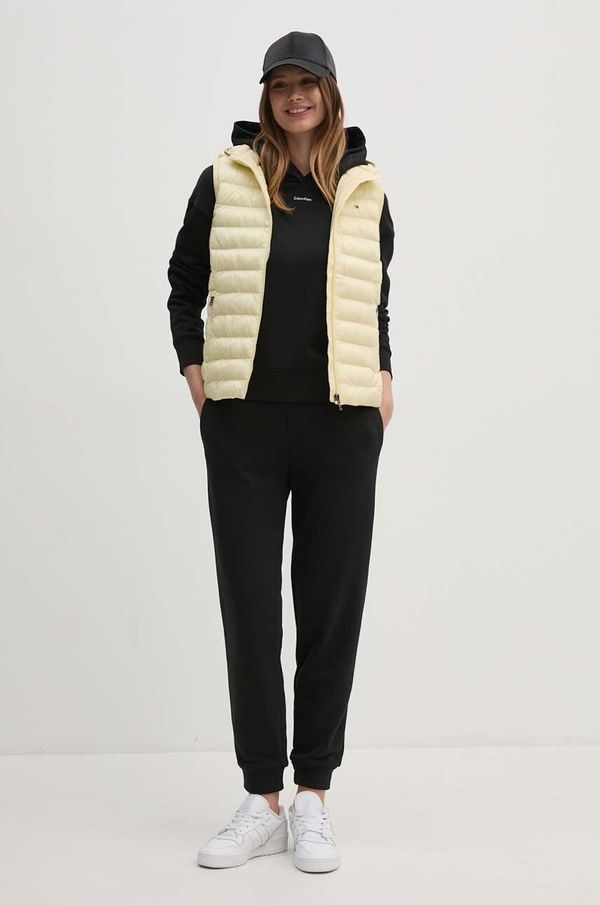 Tommy Hilfiger Brezrokavnik Tommy Hilfiger ženski, rumena barva