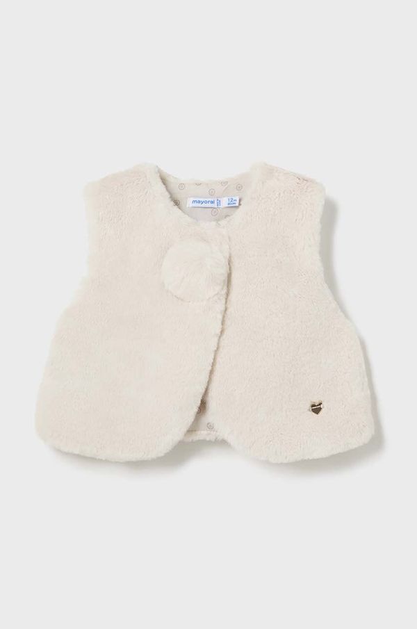 Mayoral Brezrokavnik za dojenčke Mayoral bež barva, 2327