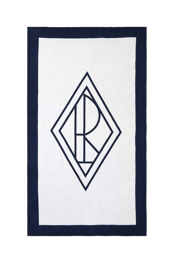 Ralph Lauren Brisača za plažo Ralph Lauren Blair White / Navy 100 x 170 cm