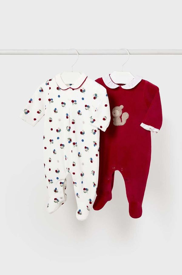 Mayoral Newborn Brisalec oken Mayoral Newborn 2-pack rdeča barva, 2777