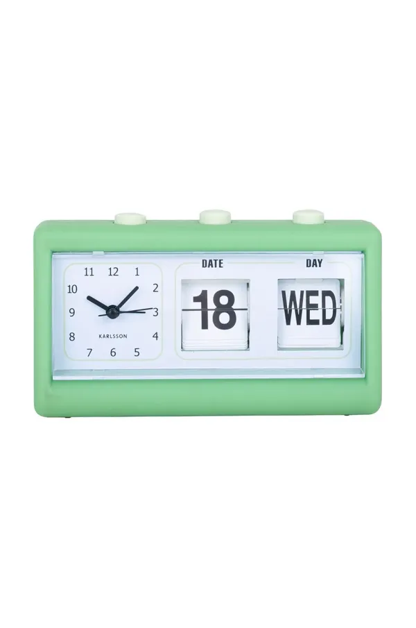 Karlsson Budilka Karlsson Data Flip zelena barva