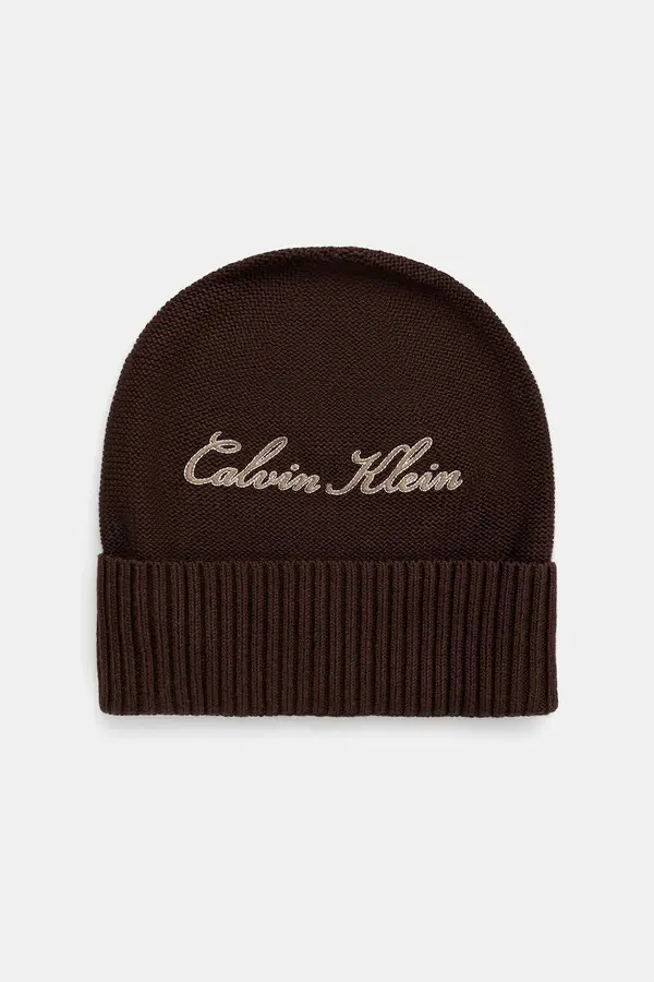 Calvin Klein Calvin Klein beanie kapa moška bombažna