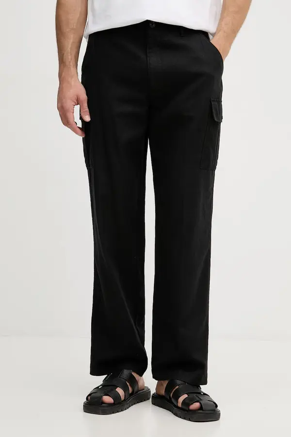 Calvin Klein Jeans Calvin Klein Jeans cargo hlače moške z lanom