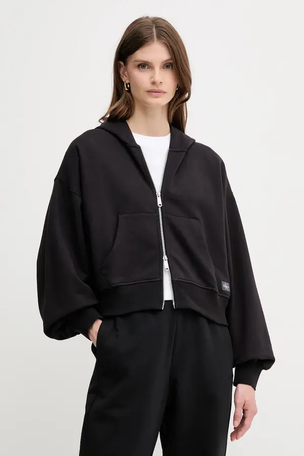Calvin Klein Jeans Calvin Klein Jeans jopica s kapuco ženska bombažna