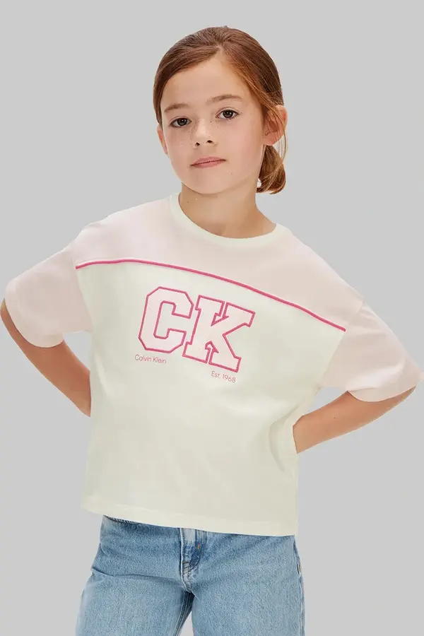 Calvin Klein Jeans Calvin Klein Jeans kratka majica otroška bombažna