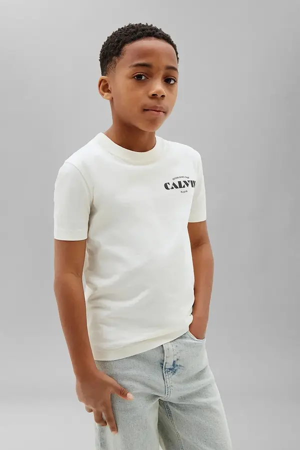 Calvin Klein Jeans Calvin Klein Jeans kratka majica otroška bombažna