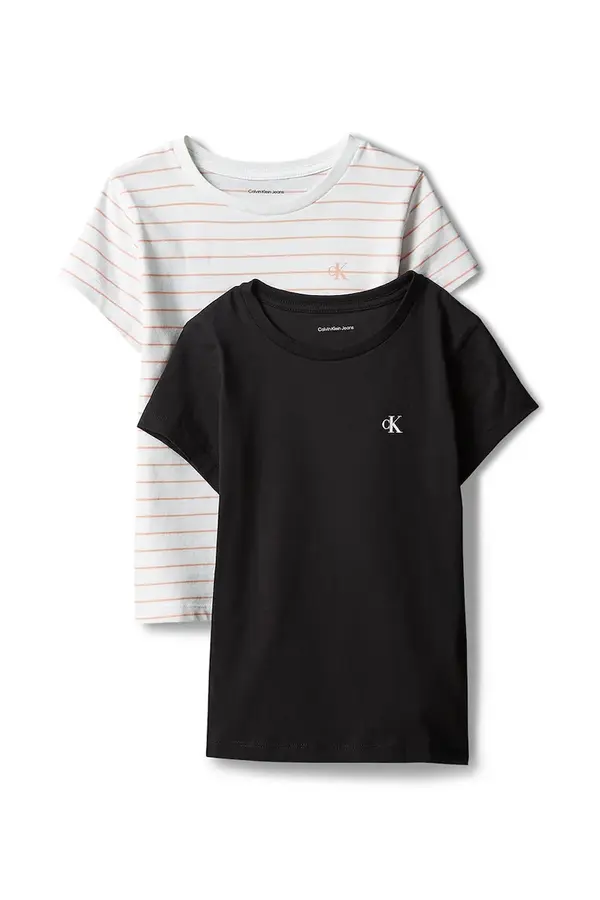 Calvin Klein Jeans Calvin Klein Jeans kratka majica otroška bombažna paket 2 kosov