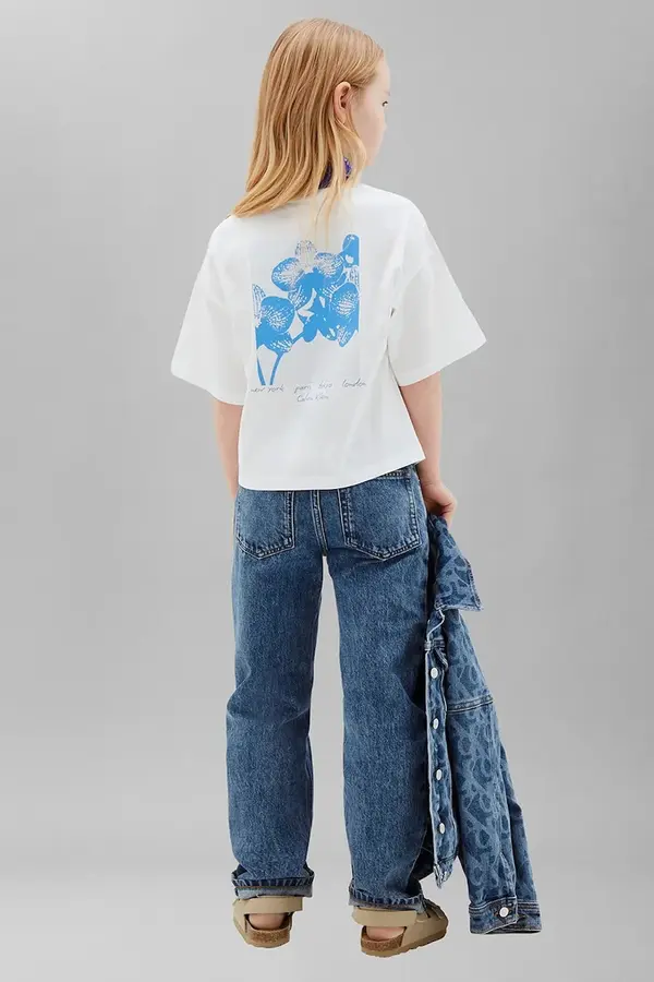 Calvin Klein Jeans Calvin Klein Jeans kratka majica otroška bombažna