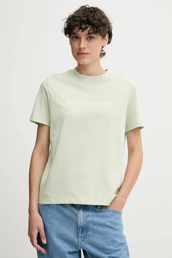 Calvin Klein Jeans Calvin Klein Jeans kratka majica ženska bombažna