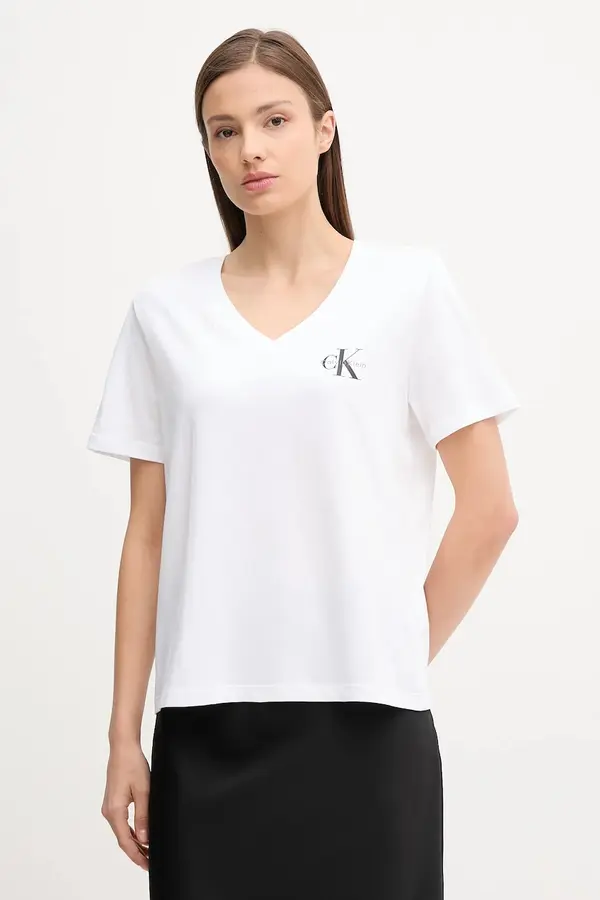 Calvin Klein Jeans Calvin Klein Jeans kratka majica ženska bombažna paket 2 kosov