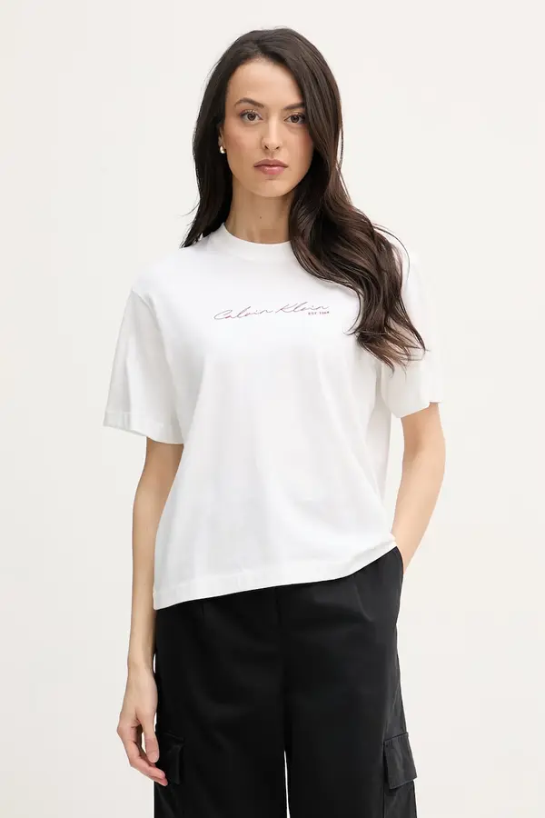 Calvin Klein Jeans Calvin Klein Jeans kratka majica ženska bombažna