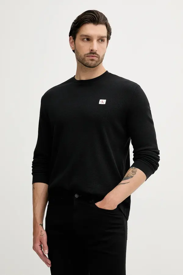Calvin Klein Jeans Calvin Klein Jeans majica z dolgimi rokavi moška z bombažem