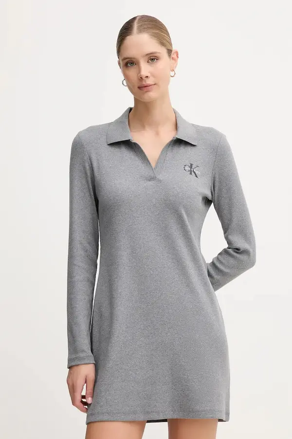 Calvin Klein Jeans Calvin Klein Jeans obleka bombažna z elastanom
