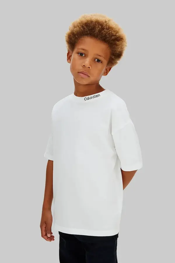 Calvin Klein Jeans Calvin Klein Jeans osnovna kratka majica otroška bombažna