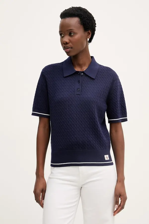 Calvin Klein Jeans Calvin Klein Jeans pletena polo majica ženska