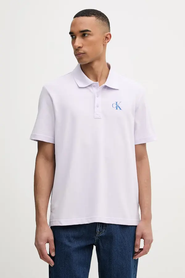 Calvin Klein Jeans Calvin Klein Jeans polo majica moška bombažna