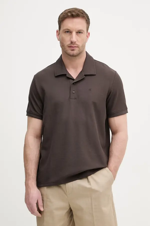 Calvin Klein Jeans Calvin Klein Jeans polo majica moška z bombažem