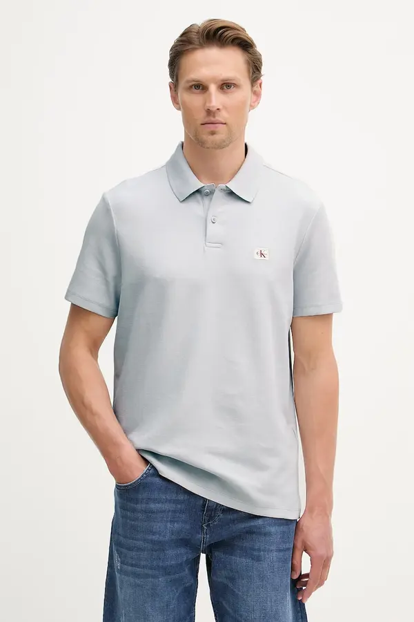 Calvin Klein Jeans Calvin Klein Jeans polo majica moška z bombažem