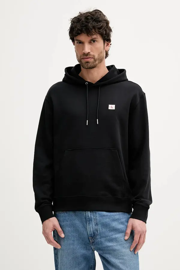 Calvin Klein Jeans Calvin Klein Jeans pulover s kapuco moški bombažen