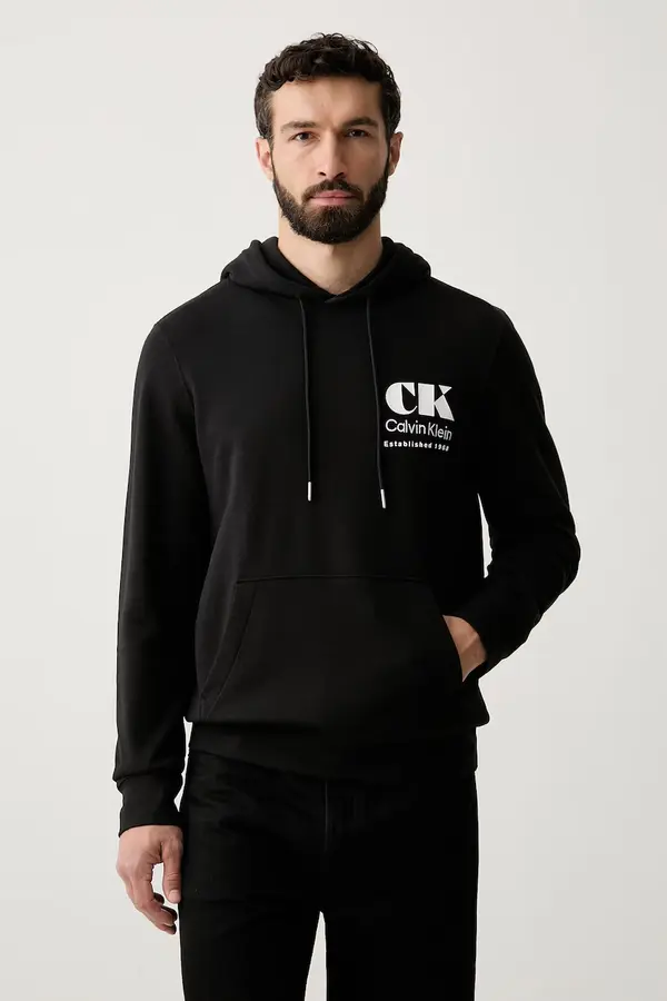 Calvin Klein Jeans Calvin Klein Jeans pulover s kapuco moški bombažen