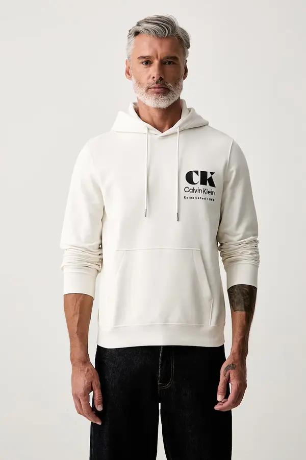 Calvin Klein Jeans Calvin Klein Jeans pulover s kapuco moški bombažen