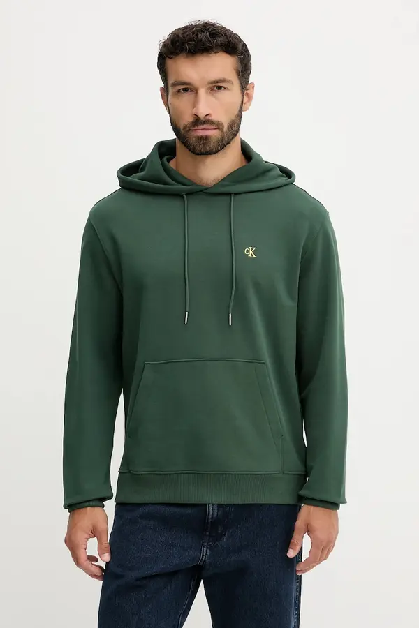 Calvin Klein Jeans Calvin Klein Jeans pulover s kapuco moški bombažen