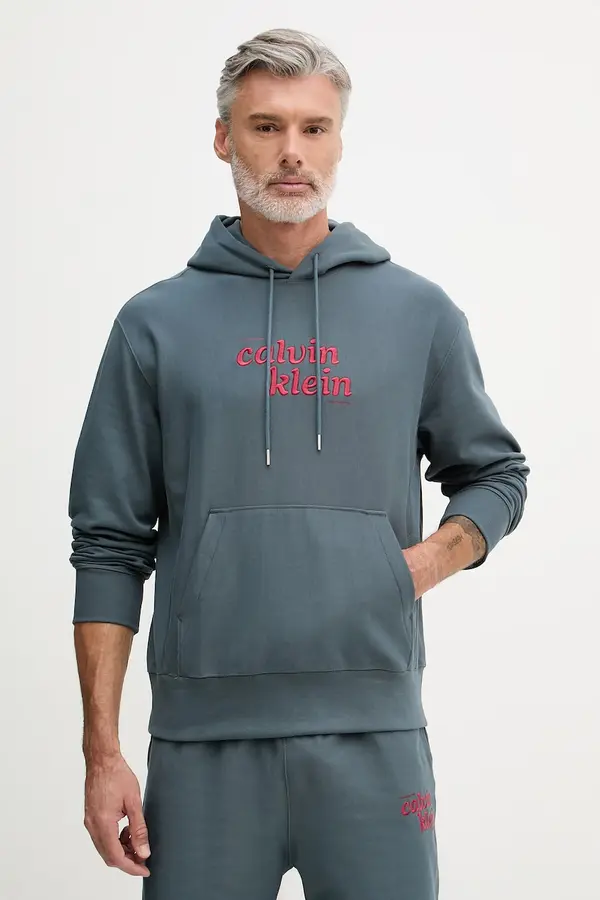 Calvin Klein Jeans Calvin Klein Jeans pulover s kapuco moški z bombažem