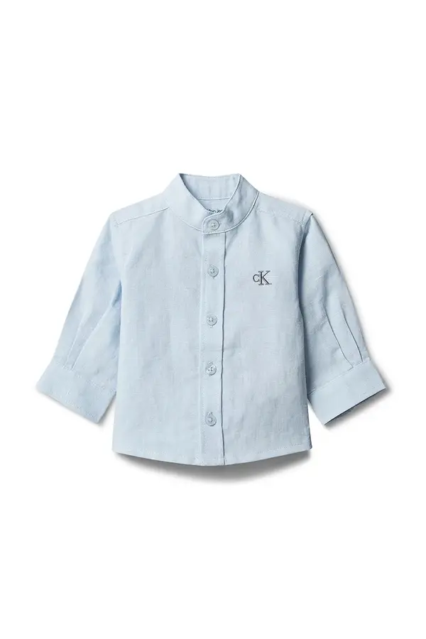 Calvin Klein Jeans Calvin Klein Jeans srajca za dojenčke z lanom