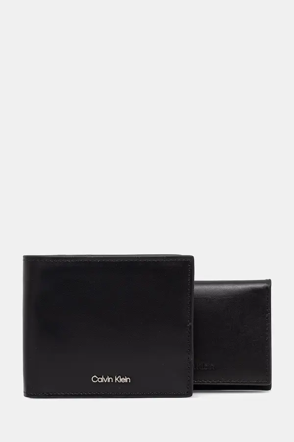 Calvin Klein Calvin Klein komplet denarnice in etuija za kartice moški usnjen