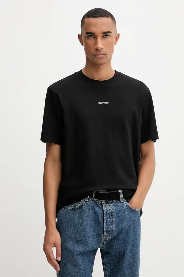 Calvin Klein Calvin Klein kratka majica moška bombažna z elastanom