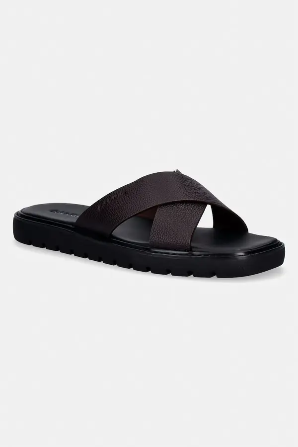 Calvin Klein Calvin Klein natikači moški usnjeni SQ MOLDED SANDAL XCROSS LTH