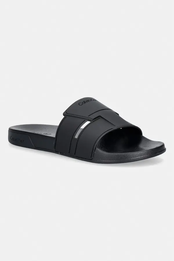Calvin Klein Calvin Klein natikači z odprtimi prsti moški ESS SLIDE DOUBLE T