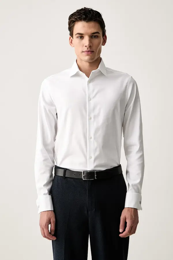 Calvin Klein Calvin Klein oxford srajca moška bombažna