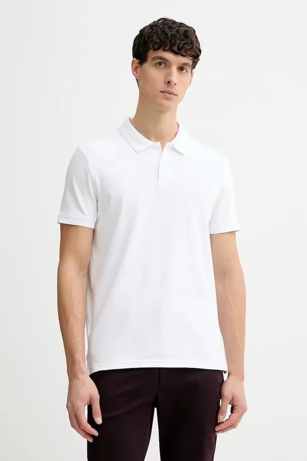 Calvin Klein Calvin Klein polo majica moška z bombažem