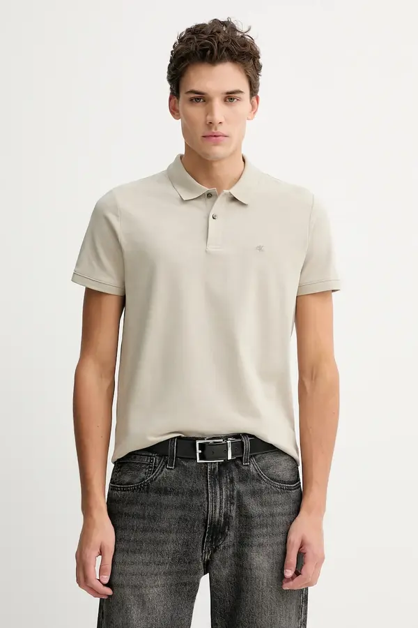 Calvin Klein Calvin Klein polo majica moška z bombažem