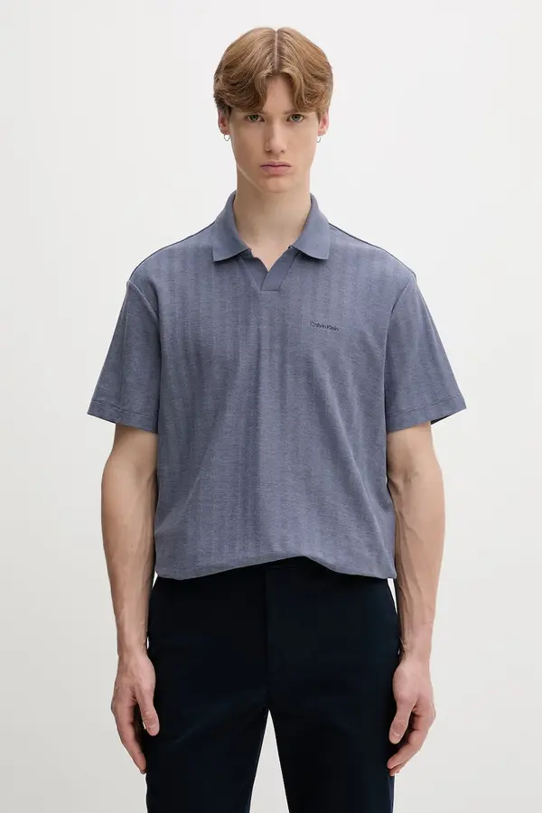 Calvin Klein Calvin Klein polo majica moška z bombažem
