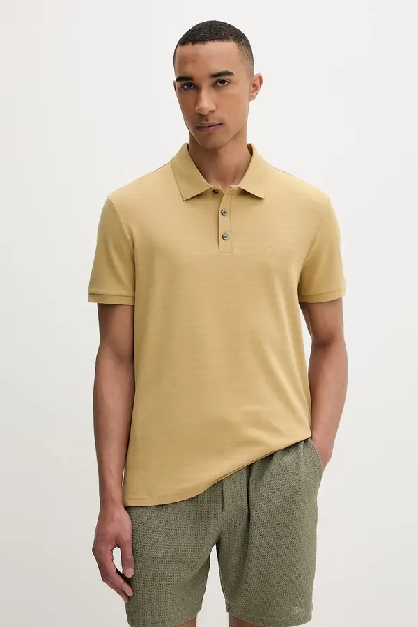 Calvin Klein Calvin Klein polo majica moška z bombažem