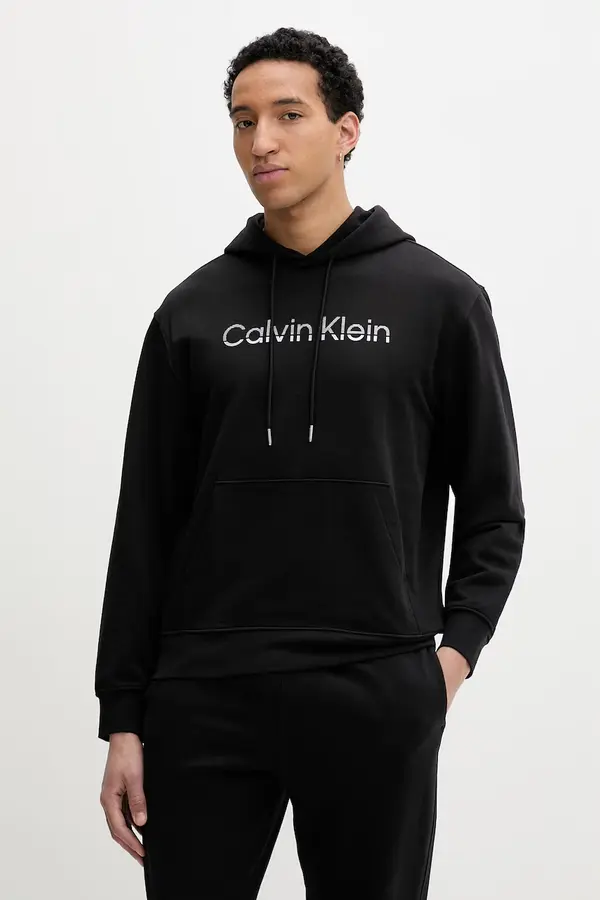 Calvin Klein Calvin Klein pulover s kapuco moški bombažen