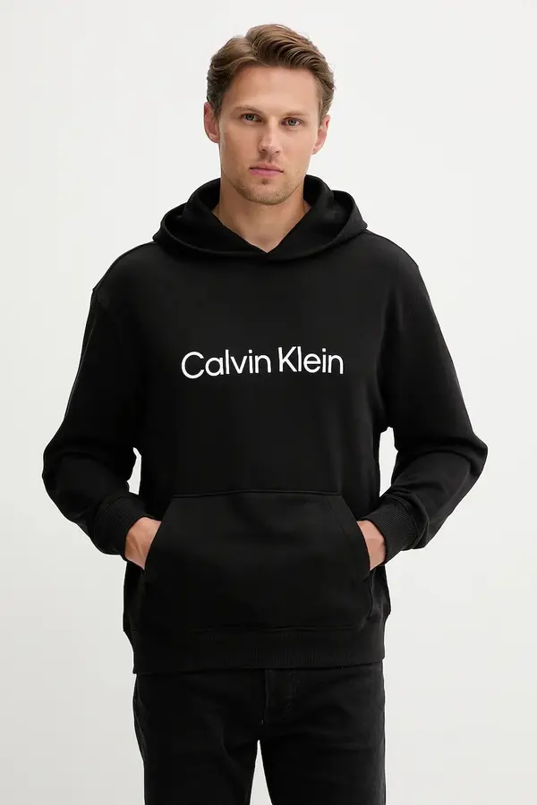 Calvin Klein Calvin Klein pulover s kapuco moški bombažen