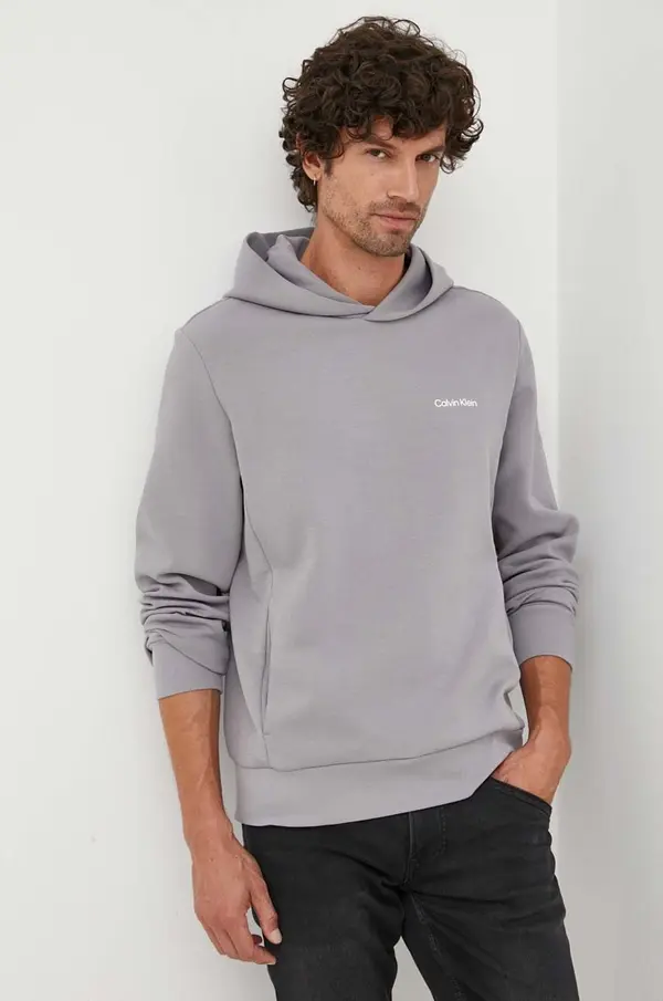 Calvin Klein Calvin Klein pulover s kapuco moški z bombažem