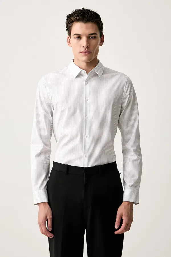 Calvin Klein Calvin Klein srajca moška bombažna z elastanom