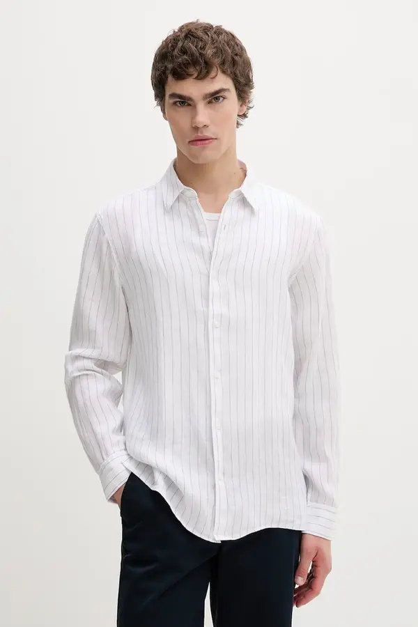 Calvin Klein Calvin Klein srajca moška lanena