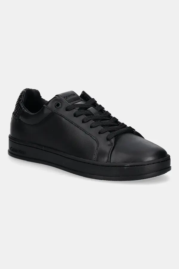 Calvin Klein Calvin Klein Usnjene superge Calvin Klein LOW TOP LACE UP WOVEN